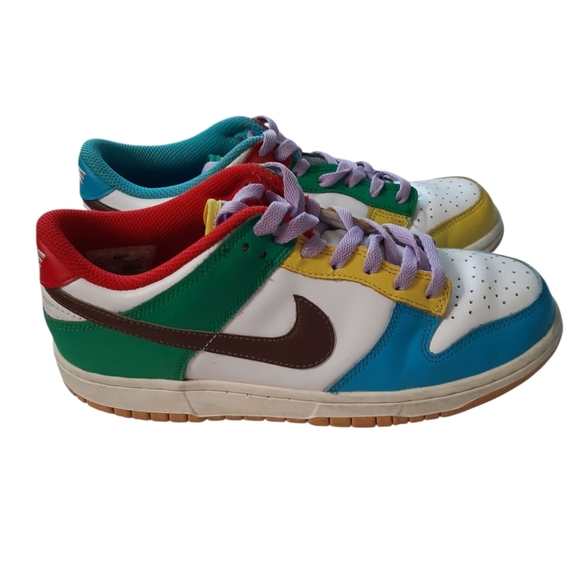 Nike Dunk Colorful Low-Top Sneakers Size 7 Youth - Picture 5 of 14
